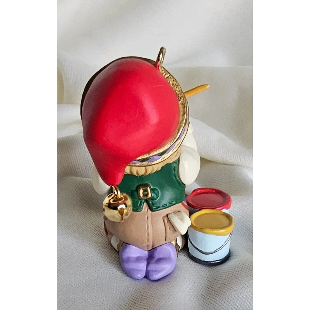 VTG 1999 Hallmark Keepsake Ornament KOCC Elf Painting Nutcracker Christmas Decor